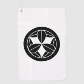 竹葉九輪 ゴルフタオル (正面)