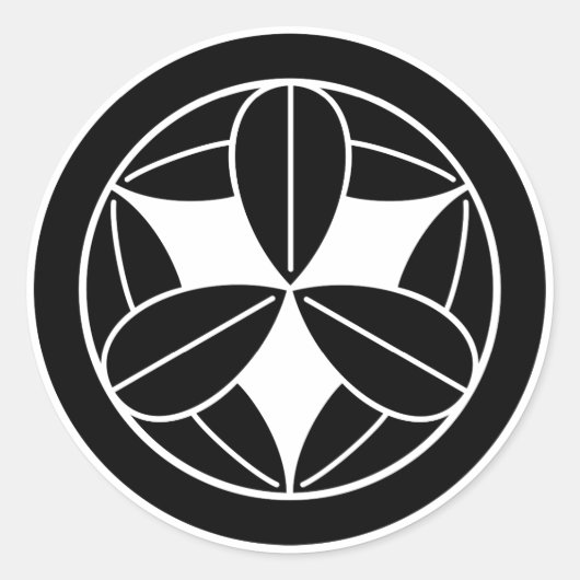 竹葉九輪 ラウンドシール (正面)