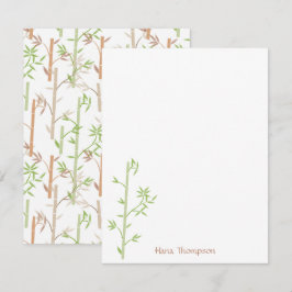 竹葉樹林離れ群 ノートカード