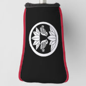 竹葉10本と向かい雀 ゴルフヘッドカバー (回転90)