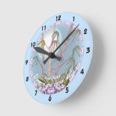 竹蓮の月 ラウンド壁時計 (傾斜)