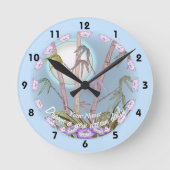 竹蓮の月 ラウンド壁時計 (正面)