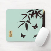 竹蝶ターコイズブルー"希望" マウスパッド (マウス)