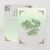 竹製はがき ポストカード (正面/裏面)