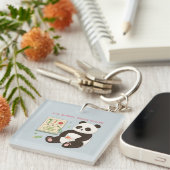 竹製スナックで充電 キーホルダー (正面右)