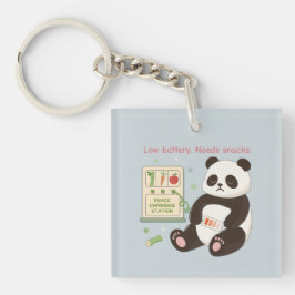 竹製スナックで充電 キーホルダー