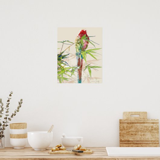 竹製葉鳥 ポスター (キッチン)