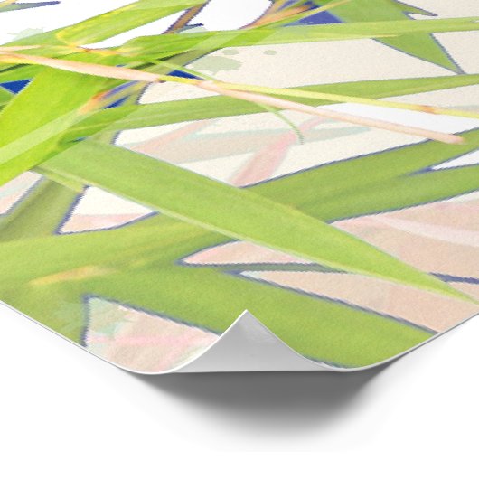 竹製葉鳥 ポスター (角)