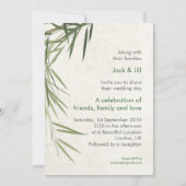 竹製 5x7 招待状 (正面)