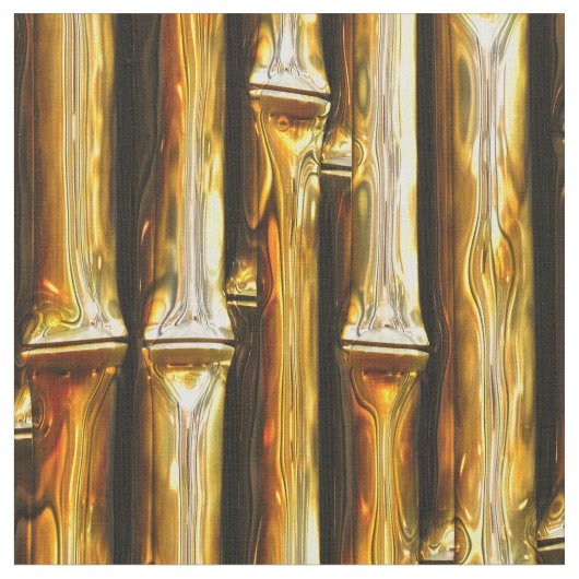 竹金ゴールド2Aカスタム織物 ファブリック (クローズアップ)