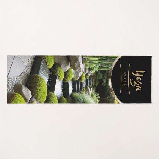 竹階段 – ヨガマット (正面(横))