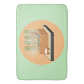 竹風呂マット付き御室禅浴槽 バスマット (正面縦)