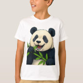 竹食べ竹 – Panda Art Tシャツ (正面)