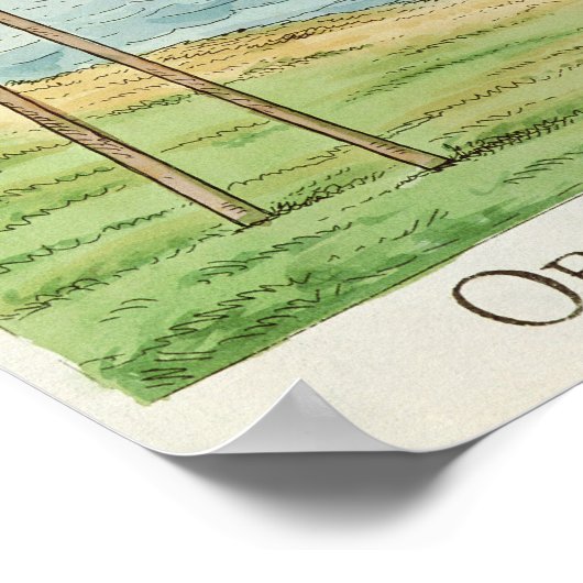 竹馬に対する観察 ポスター (角)