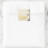 竹魚ベトナムの新年シール スクエアシール (バッグ)