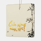 竹魚ベトナム新年スクエアCO セラミックオーナメント (左)