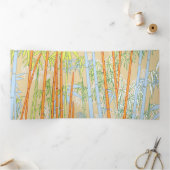 竹2 三つ折りクリスマスカード (内部)