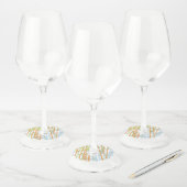 竹3 ワイングラスタグ (セット)