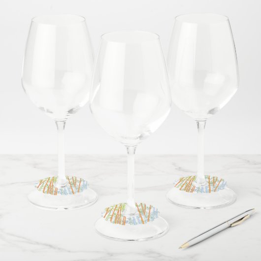 竹3 ワイングラスタグ (セット)