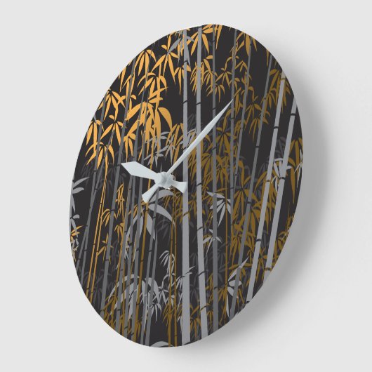 竹4 ラージ壁時計 (傾斜)