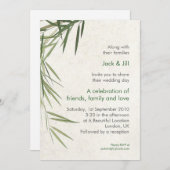 竹5 x 7 招待状 (正面/裏面)