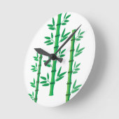 竹 ラウンド壁時計 (傾斜)