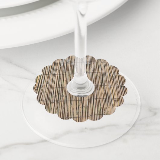 竹 ワイングラスタグ (クローズアップ)