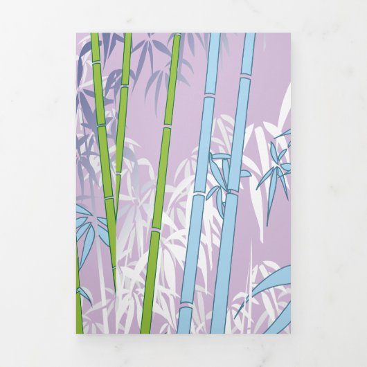 竹 三つ折りクリスマスカード (カバー)