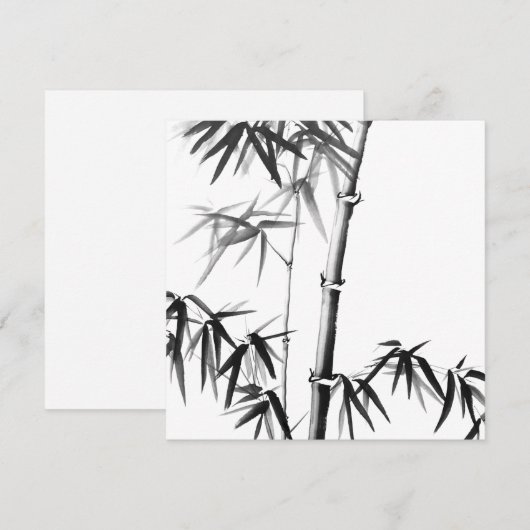 竹 – 中国のスタイル – 枠なし (正面/裏面)