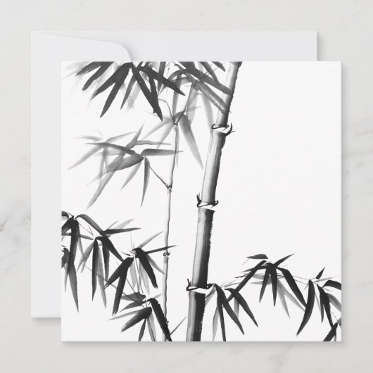 竹 – 中国のスタイル – 枠なし (正面)
