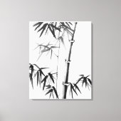 竹 – 中国のスタイル – 枠なし キャンバスプリント (正面)