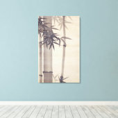 竹,其一竹，キイツ，日本美術 キャンバスプリント (インサイチュ (ウッドフロア))