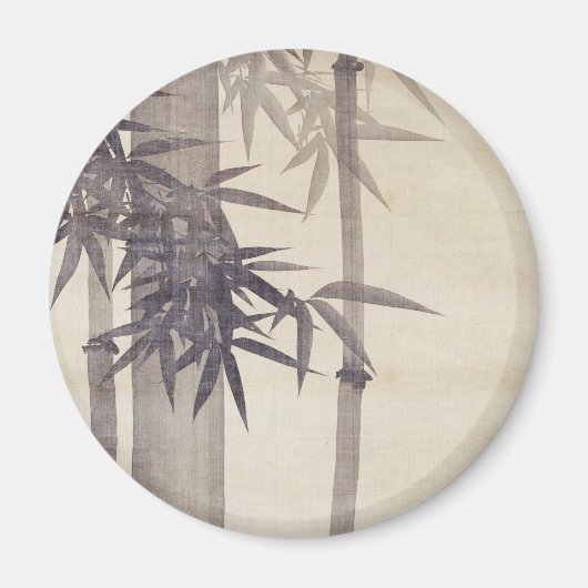 竹,其一竹，キイツ，日本美術 マグネット (正面)
