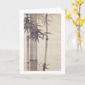 竹, 其一 Bamboo, Kiitsu, Japan Art カード (黄色い花)