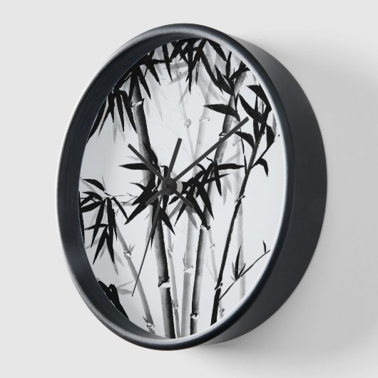 竹 壁時計 (傾斜)
