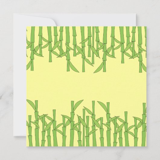 『竹』 招待状 (裏面)