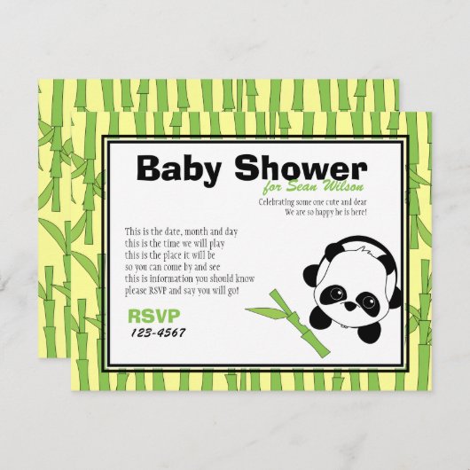 『竹』 招待状 (正面/裏面)