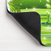 竹、水、熱帯の花 マウスパッド (コーナー)