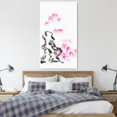 竹 – 赤 キャンバスプリント (インサイチュ (寝室))