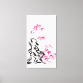 竹 – 赤 キャンバスプリント (正面)