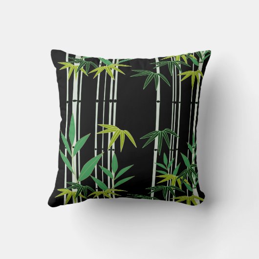 竹（黒） クッション (裏面)