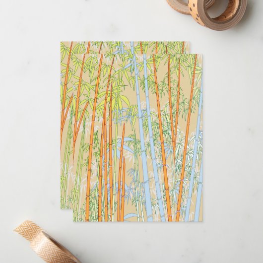 竹 2 ノートカード (正面/裏面インサイチュ)