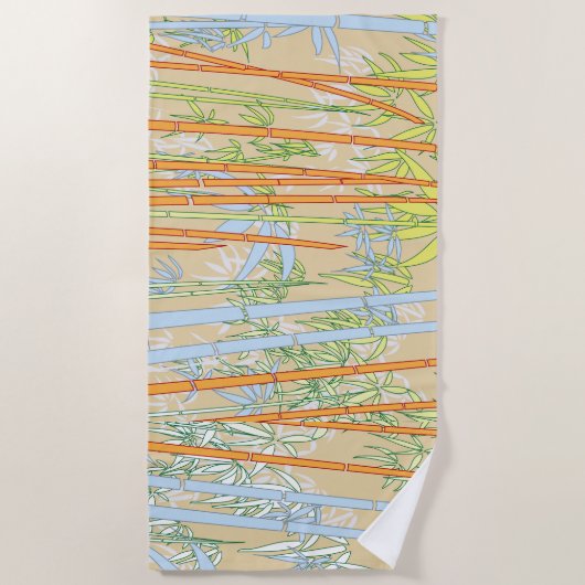 竹 2 ビーチタオル (正面)
