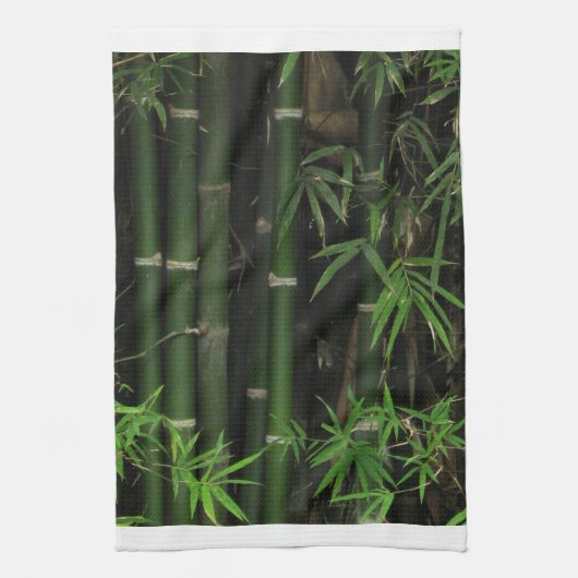 竹…Fao Rai, Nong Khai, Isaan, Thailand キッチンタオル (縦)