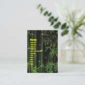 竹…Fao Rai, Nong Khai, Isaan, Thailand 名刺 (スタンド正面)