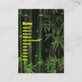 竹…Fao Rai, Nong Khai, Isaan, Thailand 名刺 (正面)