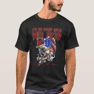 竿が上手で魚を作る来 Tシャツ
