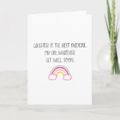 笑いおもしろいが薬だ最高の カード (正面)