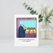 笑いおもしろいのはがき ポストカード (スタンド正面)