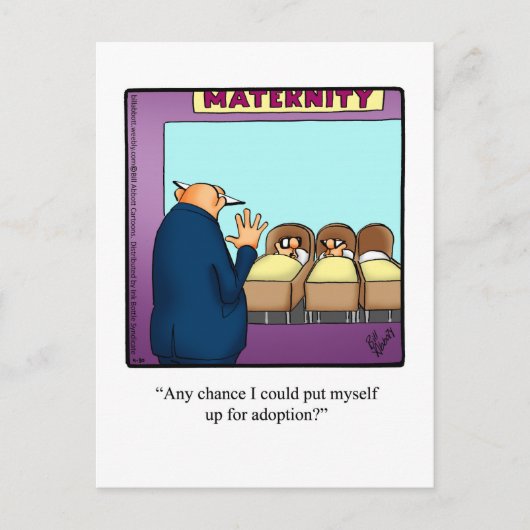 笑いおもしろいのはがき ポストカード (正面)